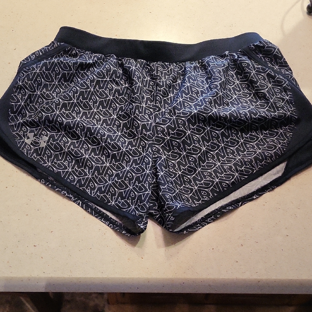 Under Armour Black and Gray Athletic Shorts